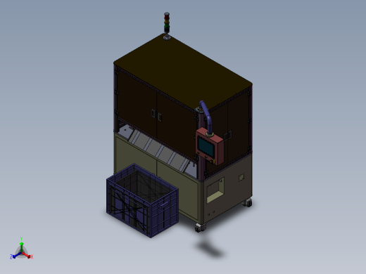 布带自动裁切设备正等轴测缩略图