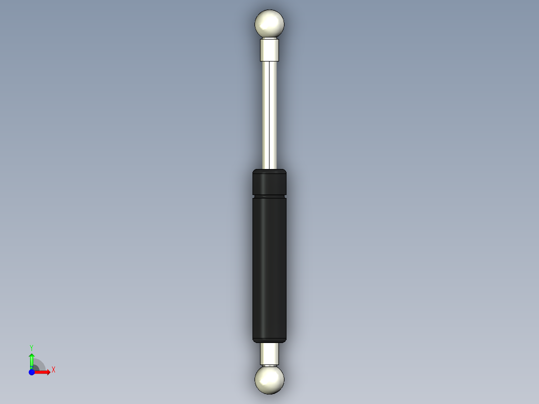 Q气压弹簧B310000002(8KG L195 和尚頭)前视图