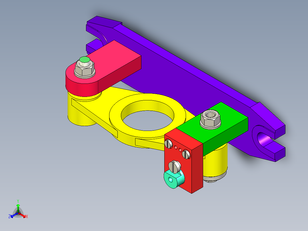 拨叉钻孔夹具三维模型