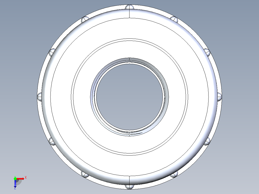 聚氯乙烯配件30-Sch80_Union T375_FPTxFPT_898-375-007_0.75in俯视图