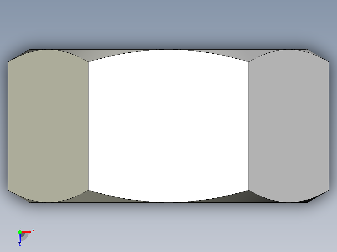 DIN 934 螺母-M72 Nut.STEP俯视图