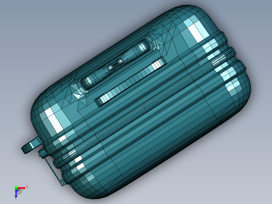 拉杆箱行李箱俯视图