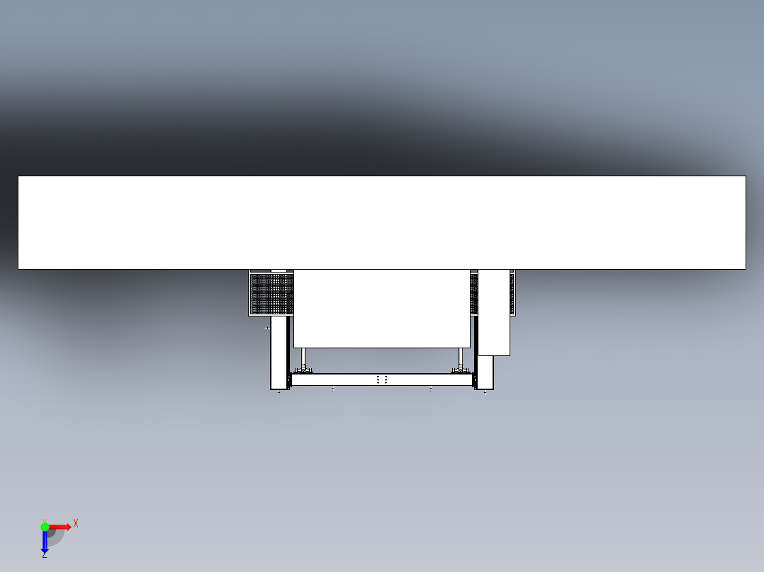 液压智能行走装置sw俯视图