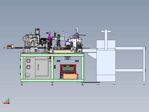Dell服务器配件组装检测线（sw19可编辑+工程图）后视缩略图