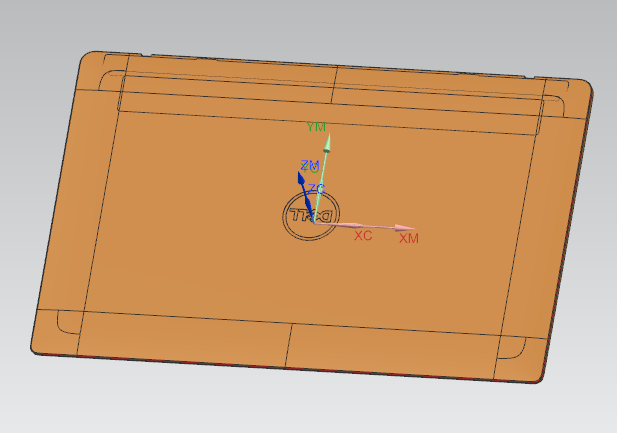 轻薄笔记本外壳铣外观面倒角UG编程程序模型