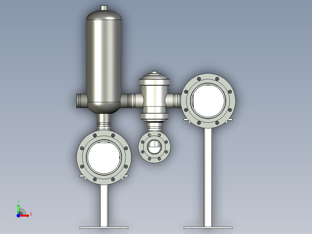 叠片式过滤器前视图