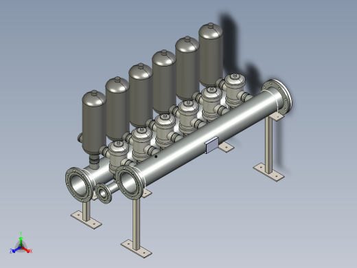 叠片式过滤器正等轴测缩略图