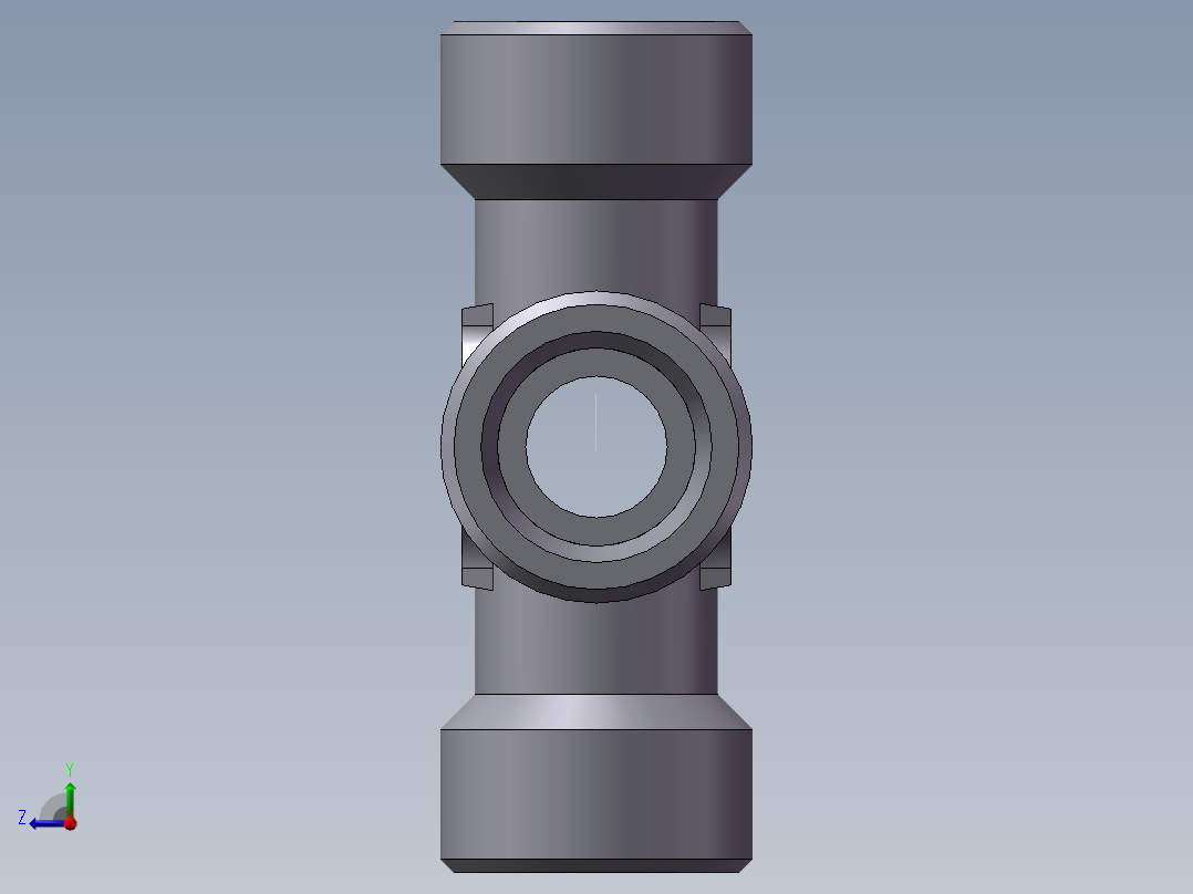 XC+XD 四通接头、XD-22右视图