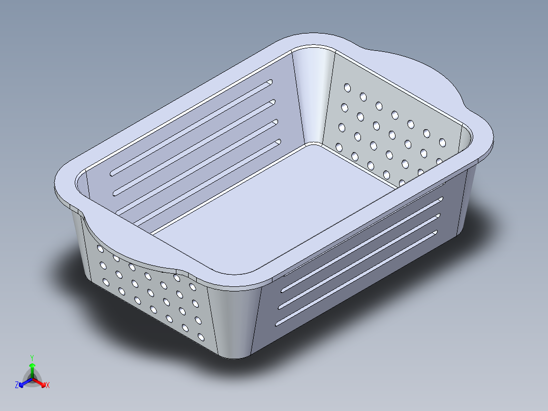 篮子正等轴测图