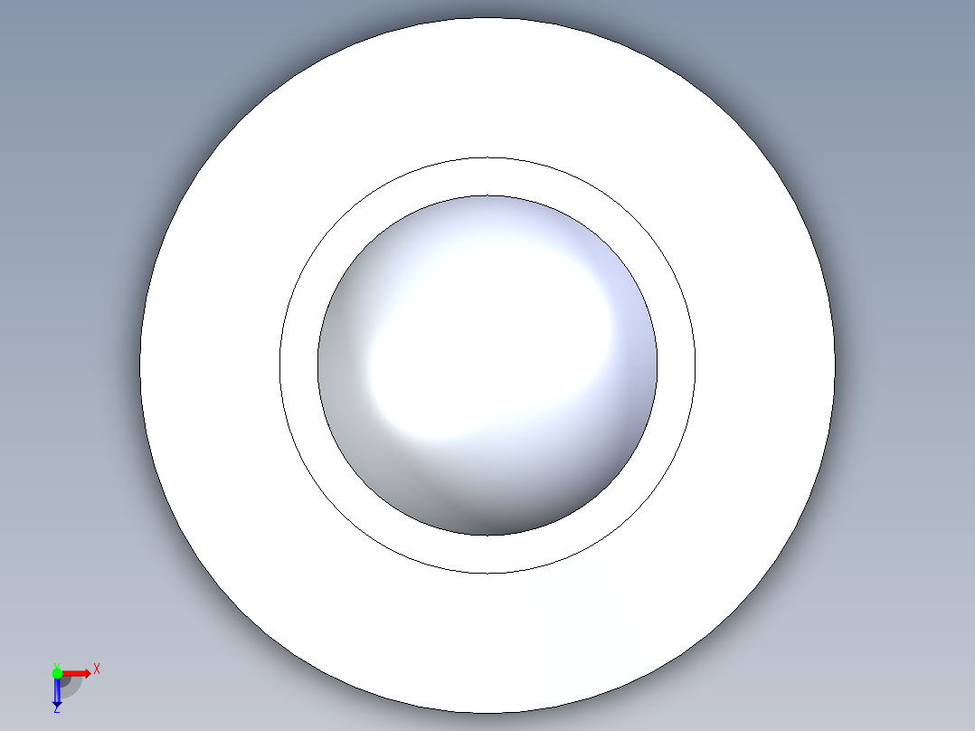 牛眼轴承SP-30FL俯视图