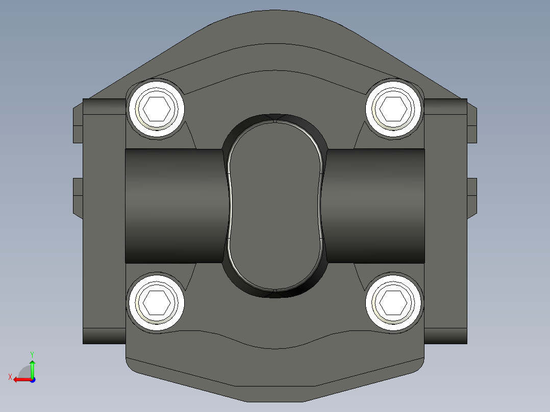 CBHYG-F双联齿轮油泵CBHYG-F32-F3.5-ATΦ后视图