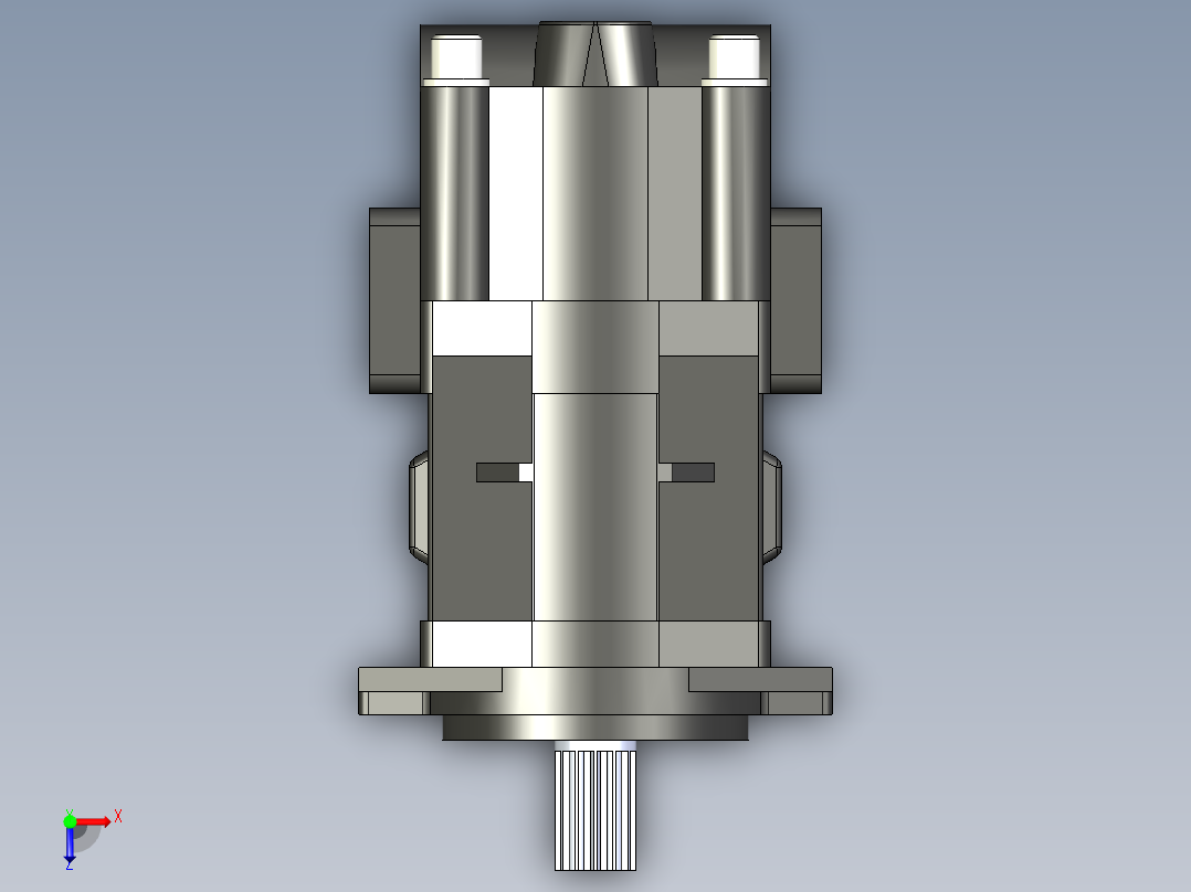 CBHYG-F双联齿轮油泵CBHYG-F32-F3.5-ATΦ俯视图