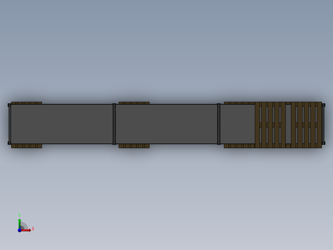 货架、3x3货架前视图