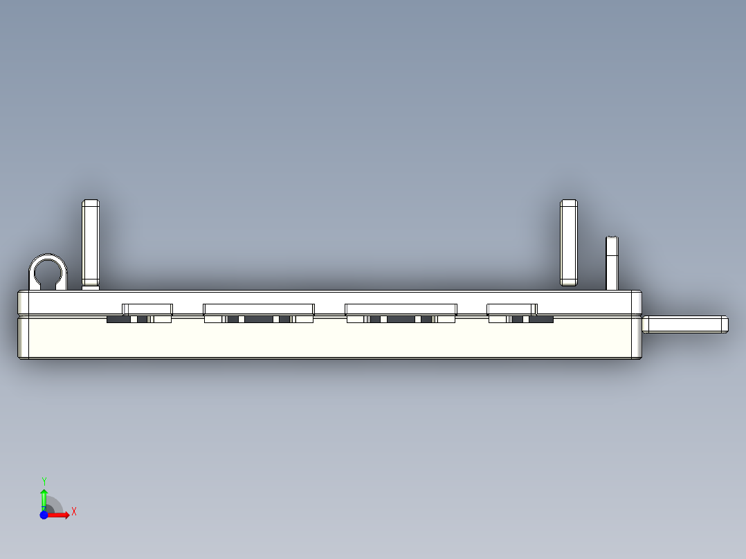 一款用于超声波焊接的载具前视图