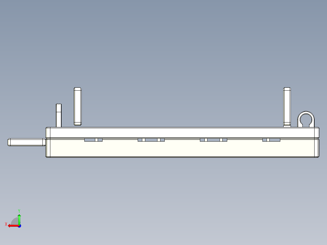 一款用于超声波焊接的载具后视图