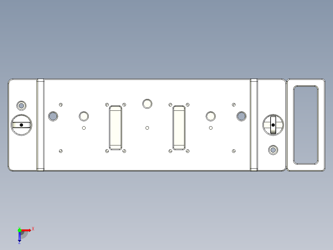 一款用于超声波焊接的载具俯视图