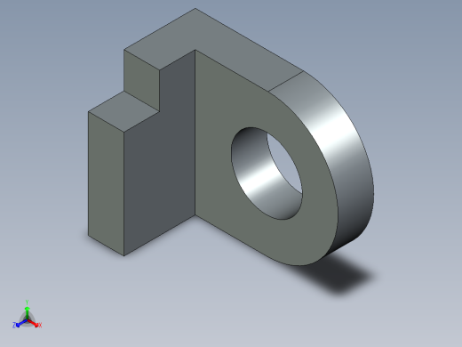 带安装孔和凹口支撑的紧凑型圆形支架1快照1