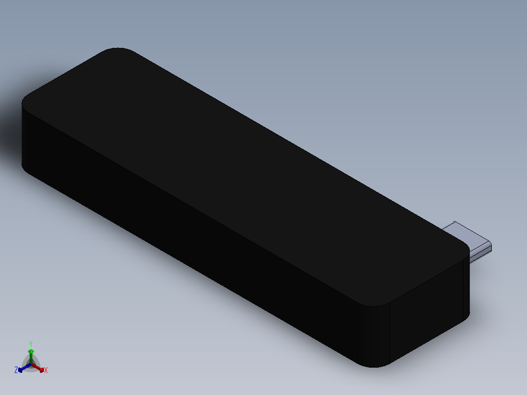 颗粒电池正等轴测图