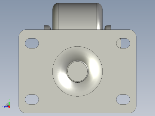 +4+HQ-FBTQF-FJZZ-01五点ZCPJ-014寸脚轮SLDPRTSLDPRTSLDPRT右视缩略图