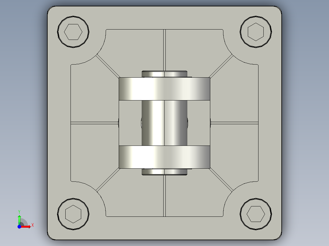 SC系列标准气缸SC-160X300-SBBB前视图