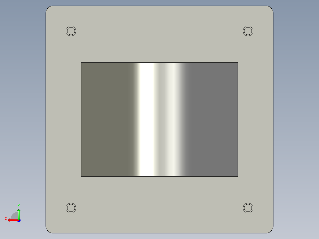 SC系列标准气缸SC-160X300-SBBB后视图