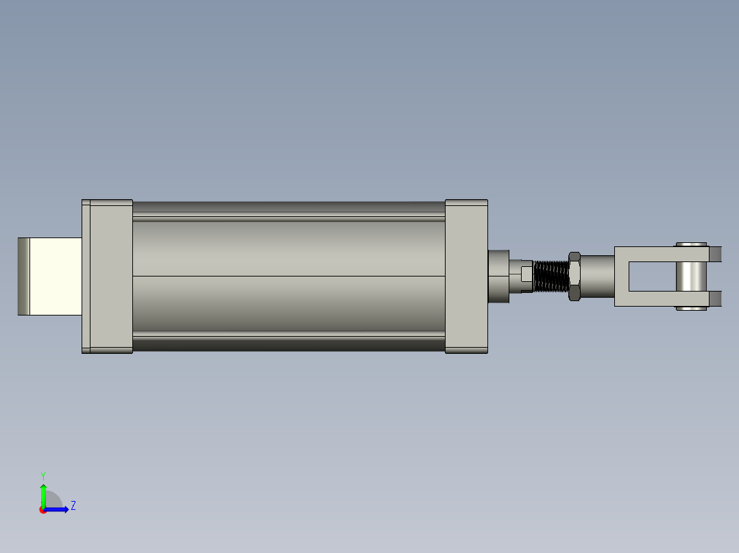 SC系列标准气缸SC-160X300-SBBB左视图