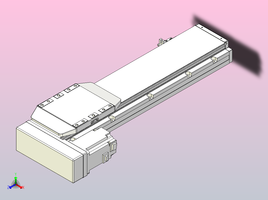 滚珠丝杠直线轴内置导轨TPA-GCR-150-2010C-L400-ML-M75-N3主视图