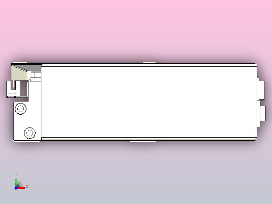 滚珠丝杠直线轴内置导轨TPA-GCR-150-2010C-L400-ML-M75-N3前视图