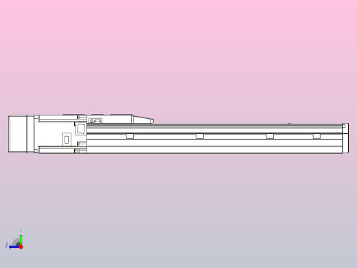 滚珠丝杠直线轴内置导轨TPA-GCR-150-2010C-L400-ML-M75-N3右视缩略图