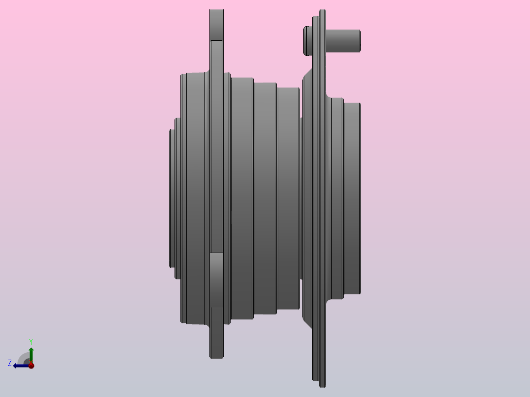 DAC2F型内、外圈都带凸缘的双列角接触球轴承轮毂轴承单元（铆合型）_DAC2F 11411642主视图