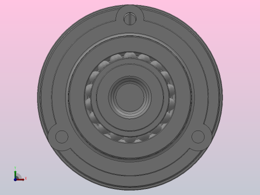 DAC2F型内、外圈都带凸缘的双列角接触球轴承轮毂轴承单元（铆合型）_DAC2F 11411642前视缩略图