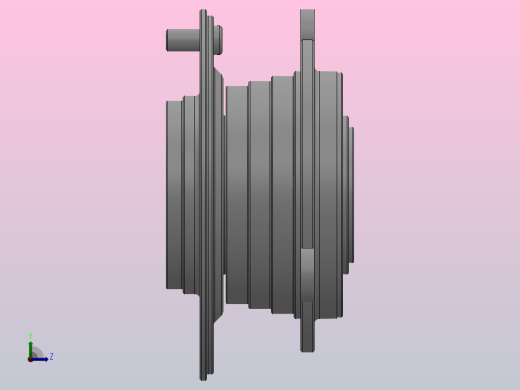 DAC2F型内、外圈都带凸缘的双列角接触球轴承轮毂轴承单元（铆合型）_DAC2F 11411642左视缩略图