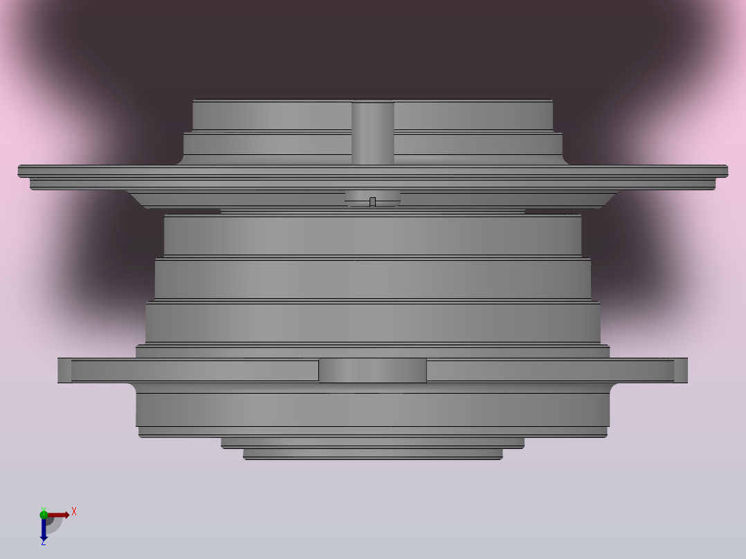 DAC2F型内、外圈都带凸缘的双列角接触球轴承轮毂轴承单元（铆合型）_DAC2F 11411642俯视图