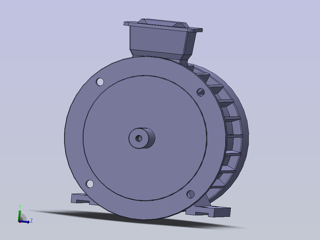 电机5,5kW IEC1 B35主视图