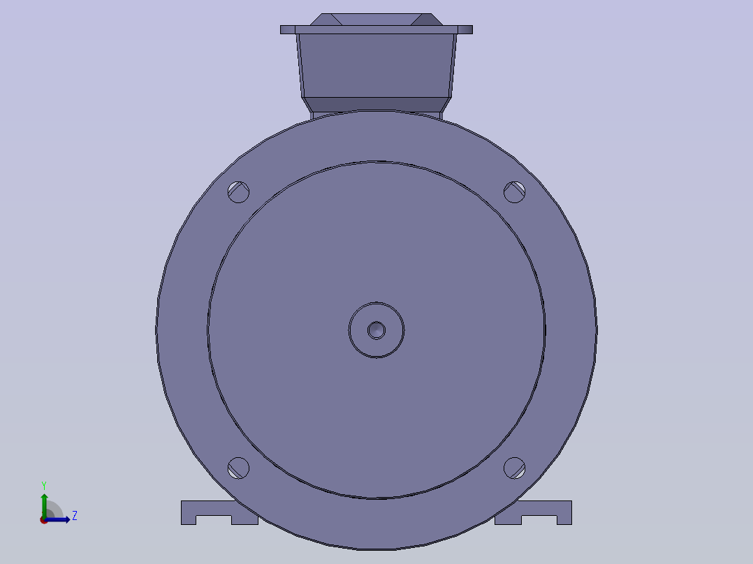 电机5,5kW IEC1 B35左视图
