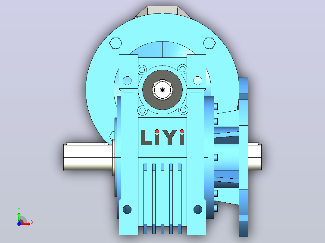 NMRV110蜗轮蜗杆减速机[RV110-E-50-3kW-FA1-SZ]前视图