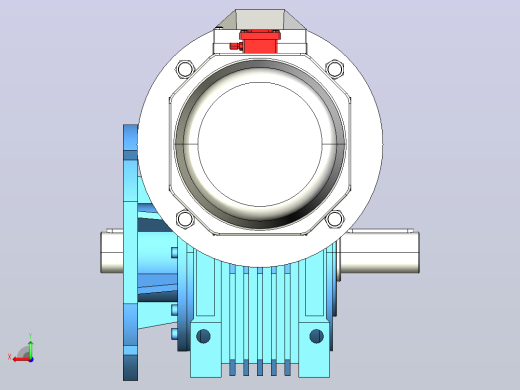 NMRV110蜗轮蜗杆减速机[RV110-E-50-3kW-FA1-SZ]后视缩略图