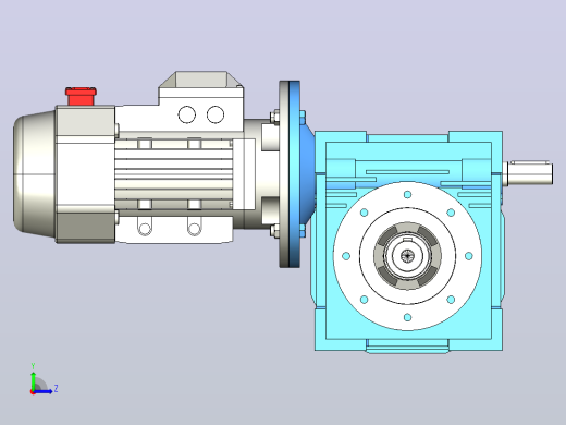 NMRV110蜗轮蜗杆减速机[RV110-E-50-3kW-FA1-SZ]左视缩略图