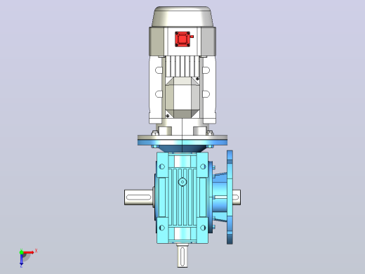 NMRV110蜗轮蜗杆减速机[RV110-E-50-3kW-FA1-SZ]俯视缩略图