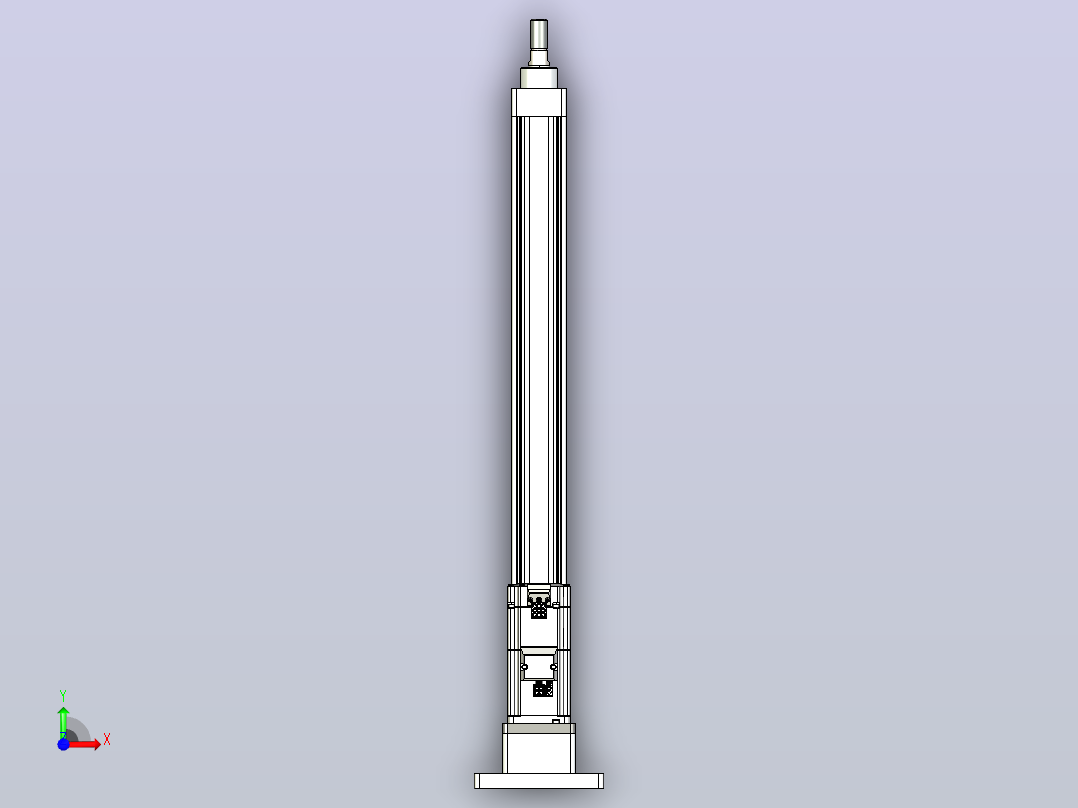 轻载电动缸TPA-ESR40-1210C-L450-MR-FB-W-P40-C3前视图