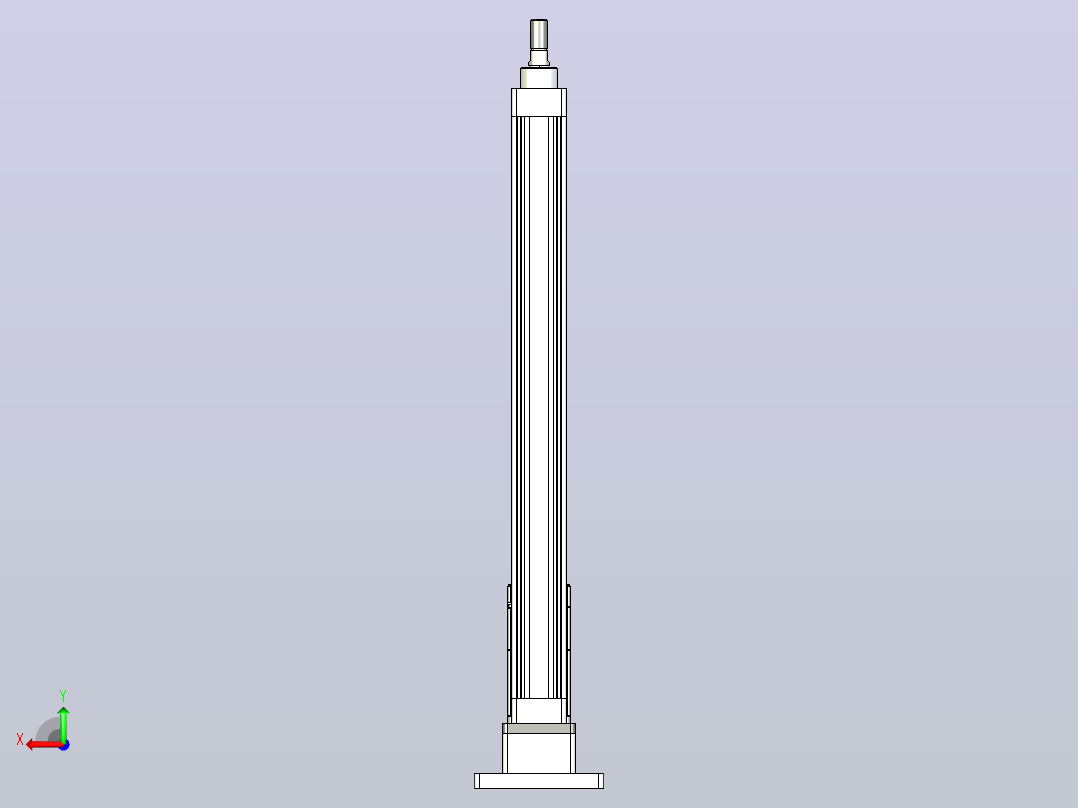 轻载电动缸TPA-ESR40-1210C-L450-MR-FB-W-P40-C3后视图