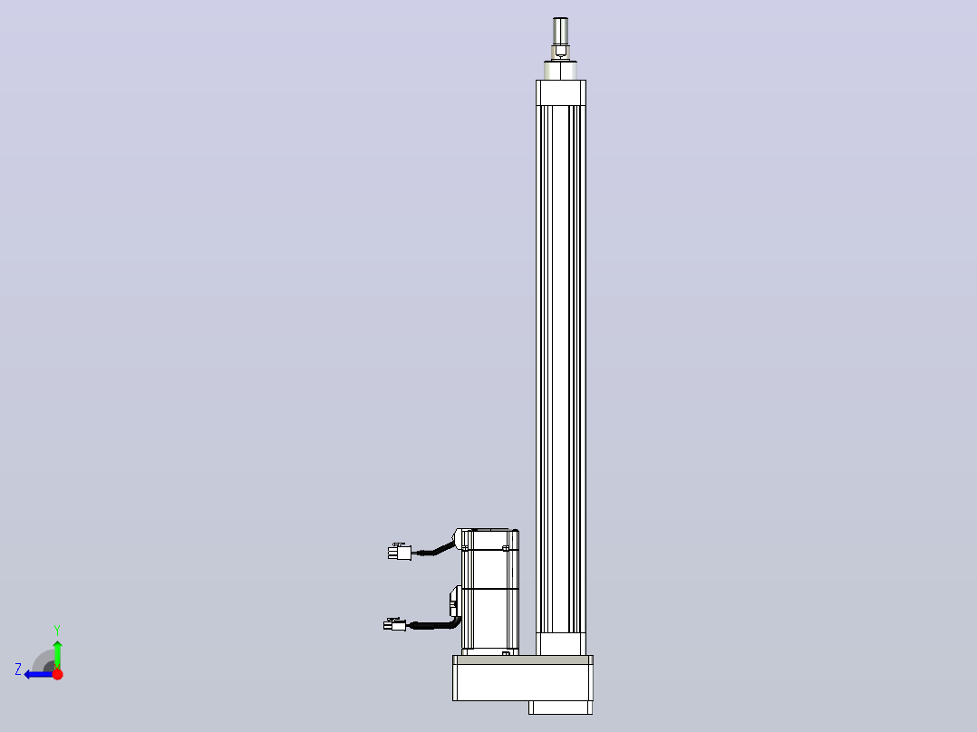 轻载电动缸TPA-ESR40-1210C-L450-MR-FB-W-P40-C3右视图