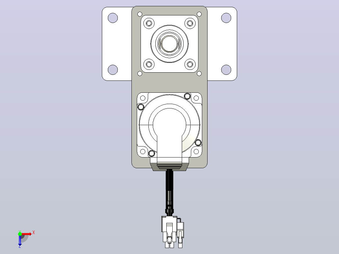 轻载电动缸TPA-ESR40-1210C-L450-MR-FB-W-P40-C3俯视图