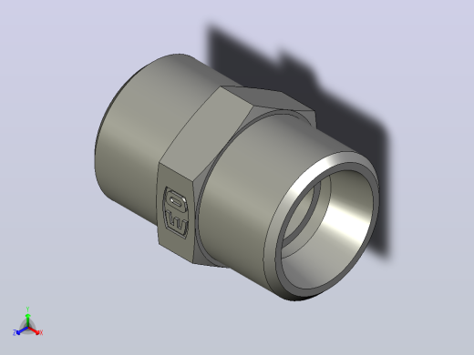 EO标准液压接头 Union G12LCFX(1)正等轴测缩略图