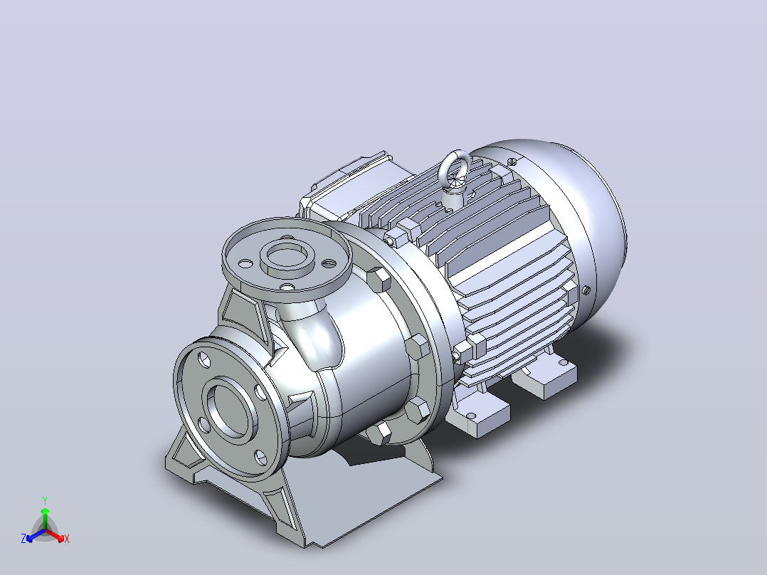 不锈钢Centrifuga泵。PS 1.25-5-2主视图