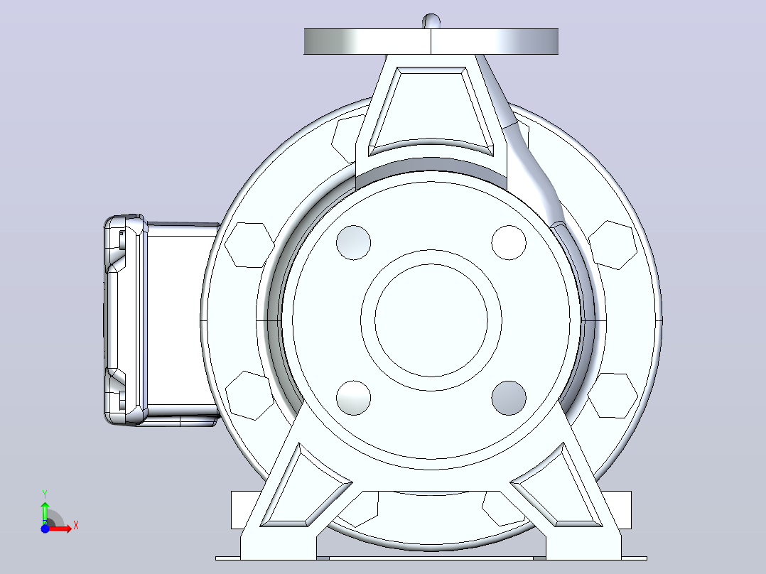 不锈钢Centrifuga泵。PS 1.25-5-2前视图