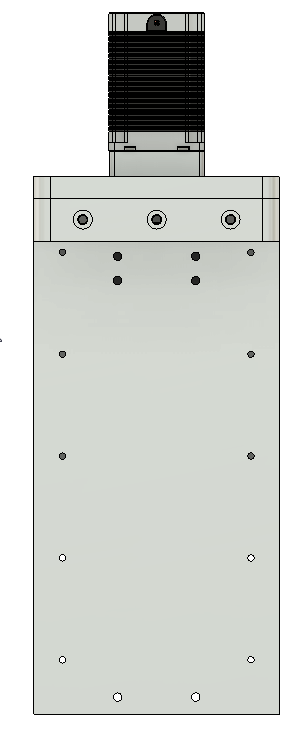 CNC刳刨机Z轴组件的Fusion 360参数模型，具有15毫米Hiwin导轨、16毫米滚珠丝杠和Nema23步进电机缩略图