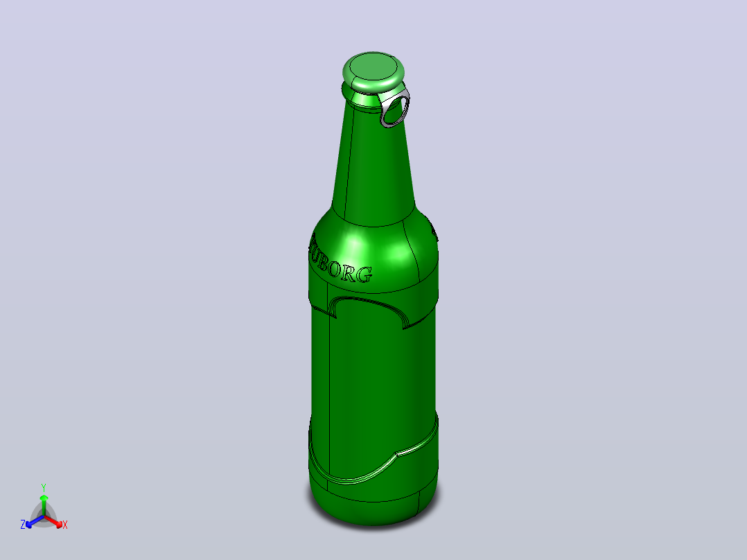 酒瓶（饮料瓶）主视图
