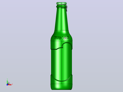 酒瓶（饮料瓶）前视缩略图