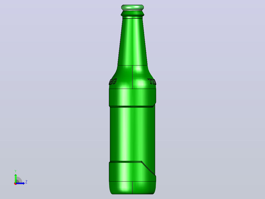 酒瓶（饮料瓶）左视图